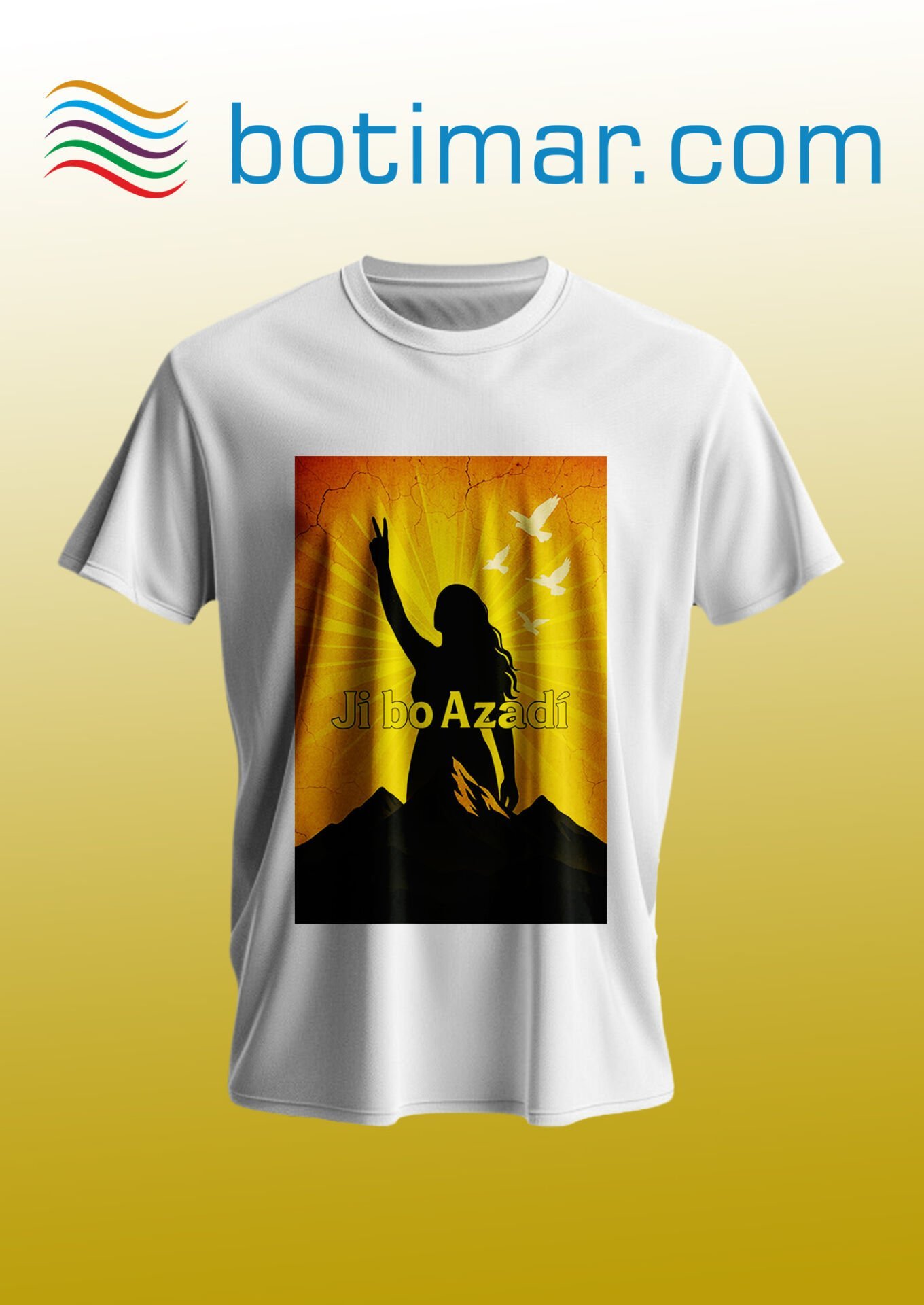 Kürtçe Baskılı T-shirt / T-shirtê Çapkirî Bi Kurdî