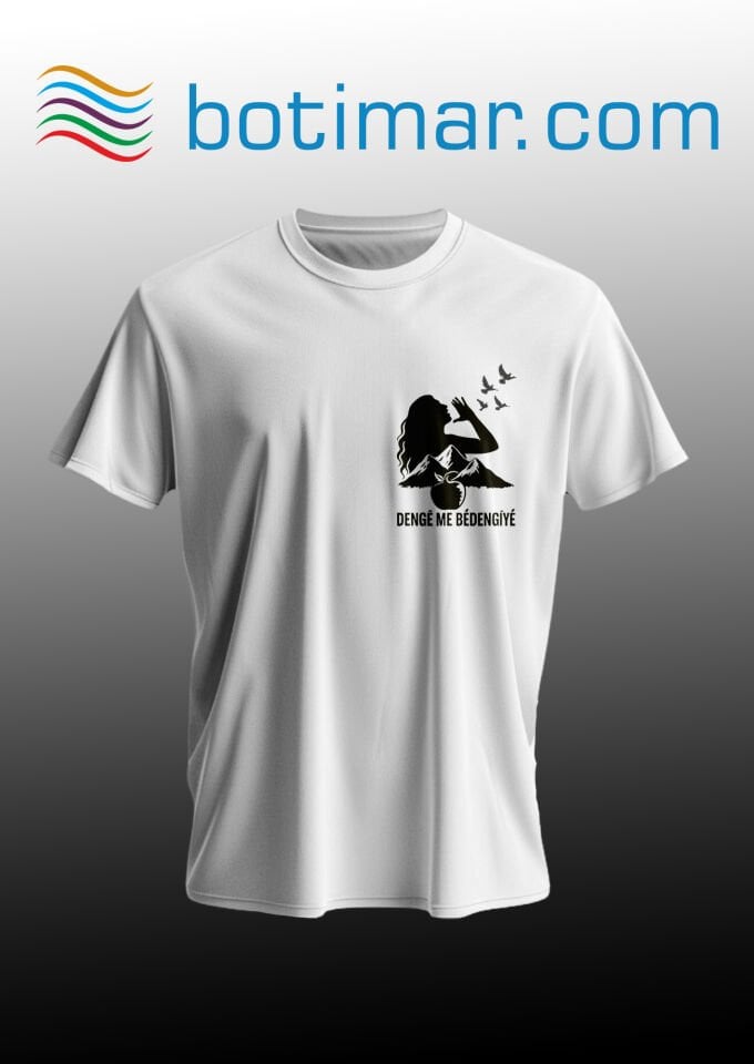 Kürtçe Baskılı T-shirt / T-shirtê Çapkirî Bi Kurdî
