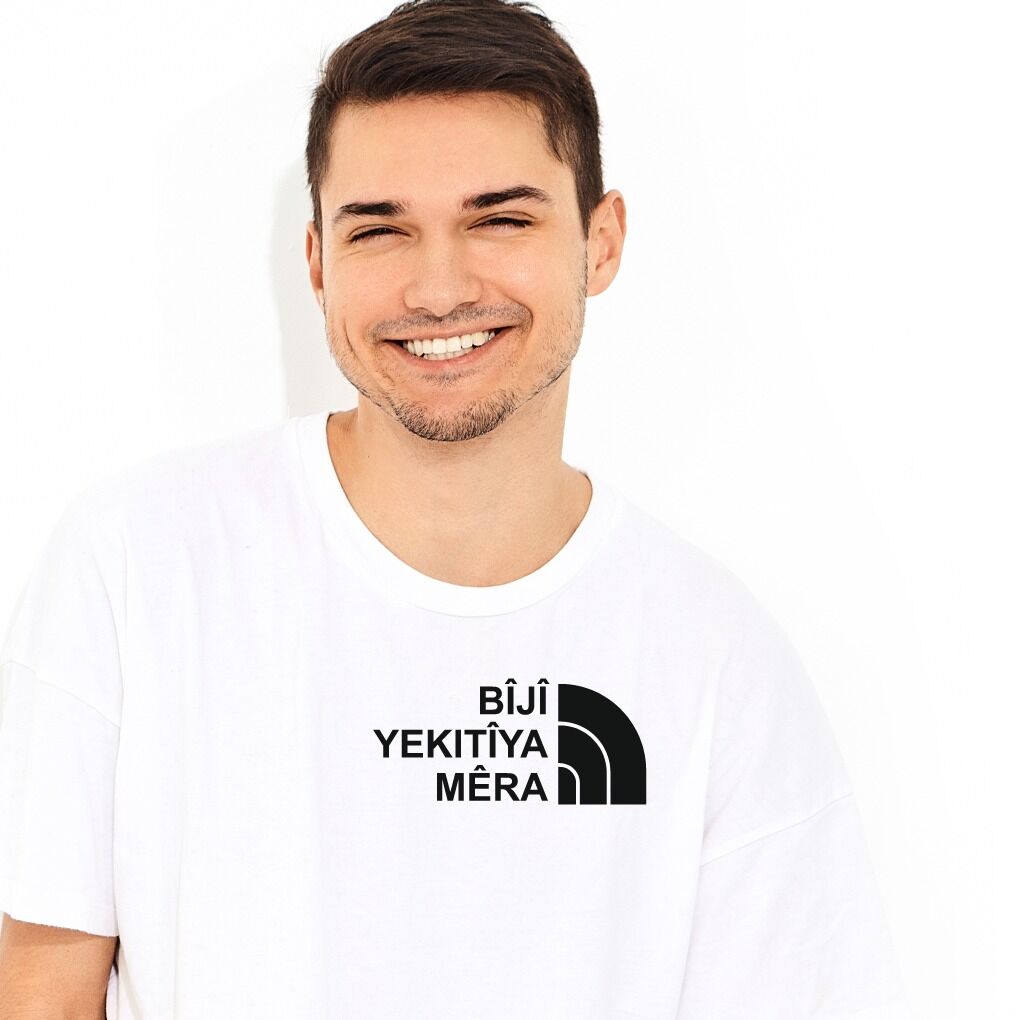 BİJİ YEKITÎYA MERA BASKILI T-SHIRT