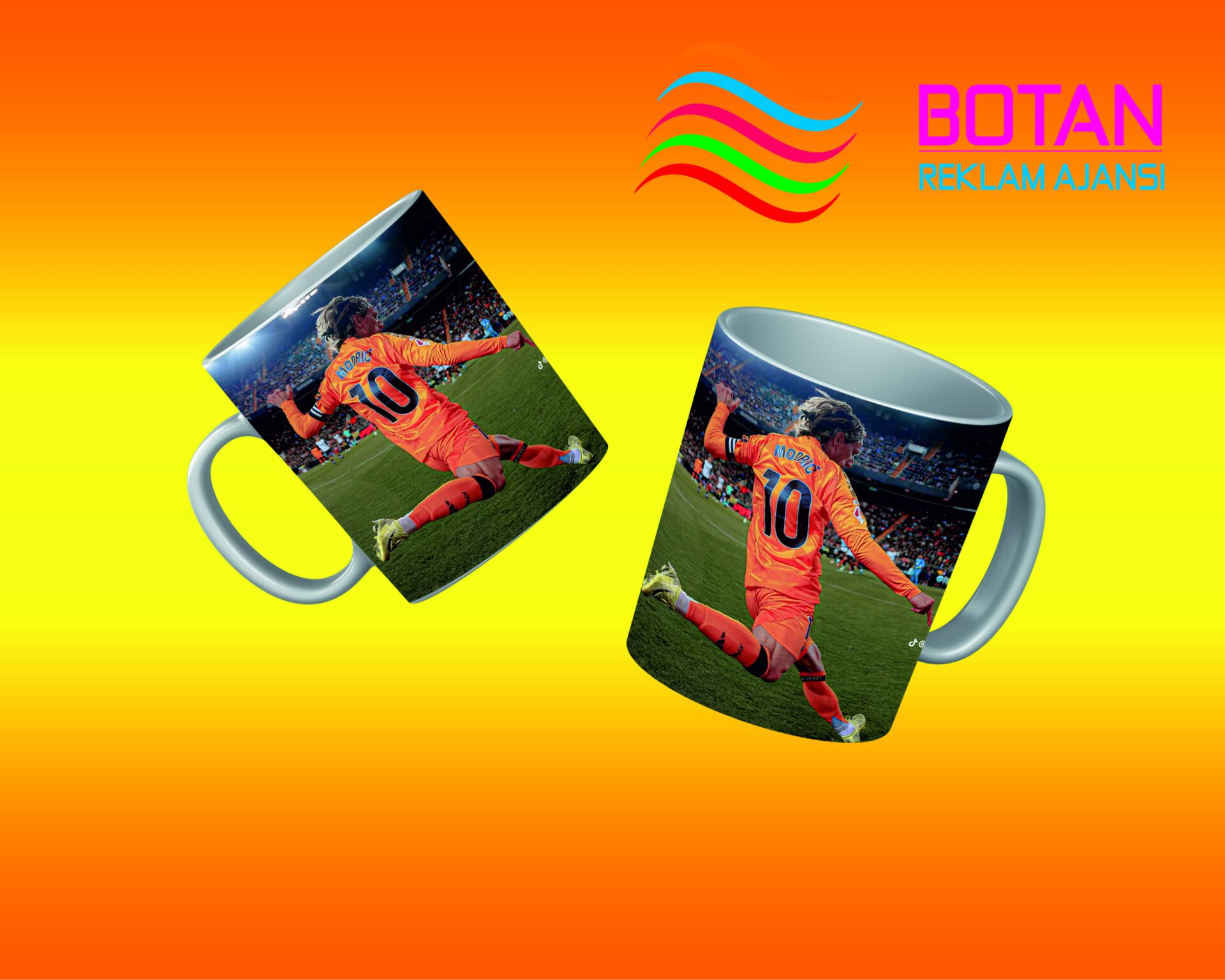 Futbol Severlere Özel Kupa Bardak (Modriç)