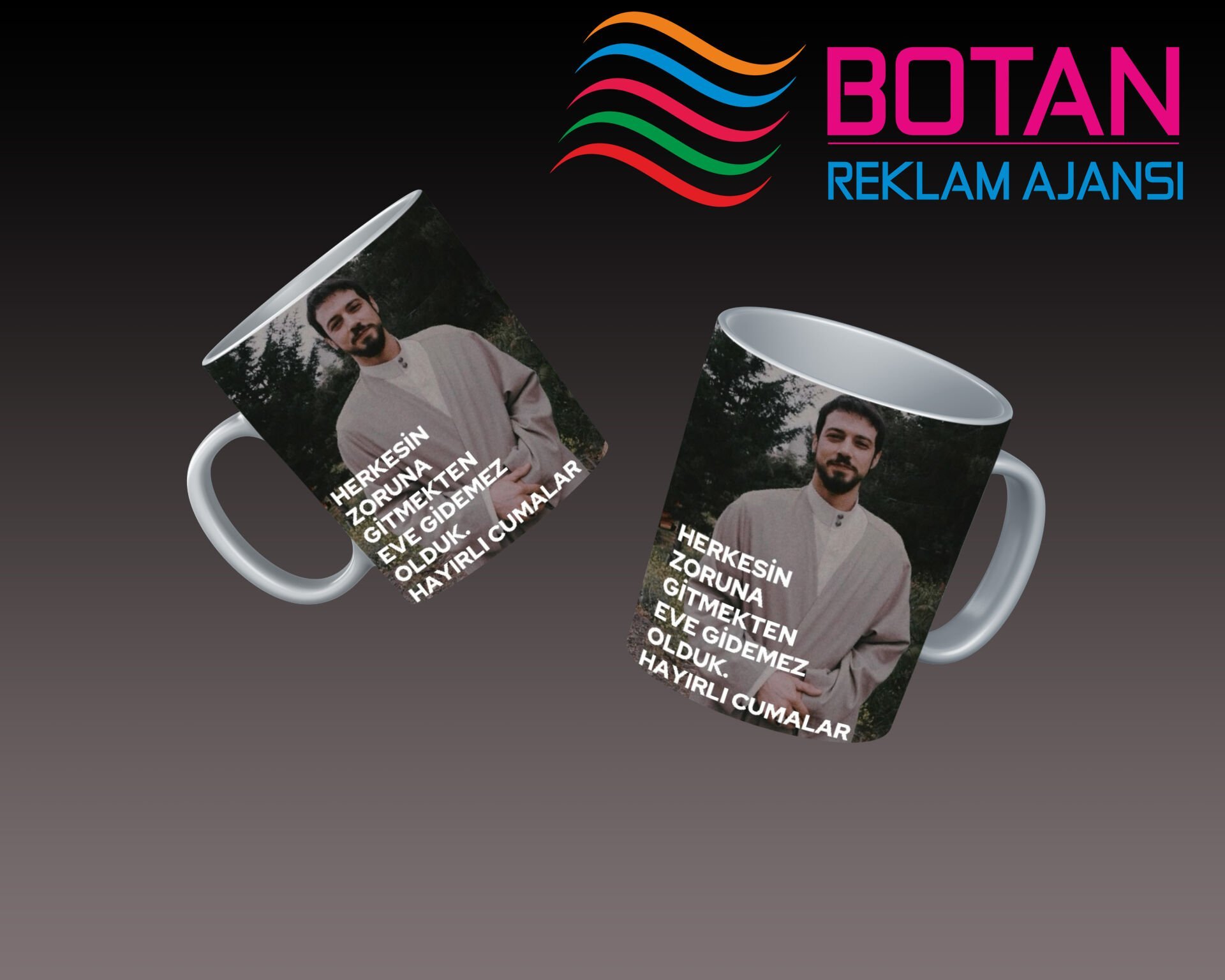 HAYIRLI CUMALAR TEMALI EĞLENCELİ KUPA BARDAK