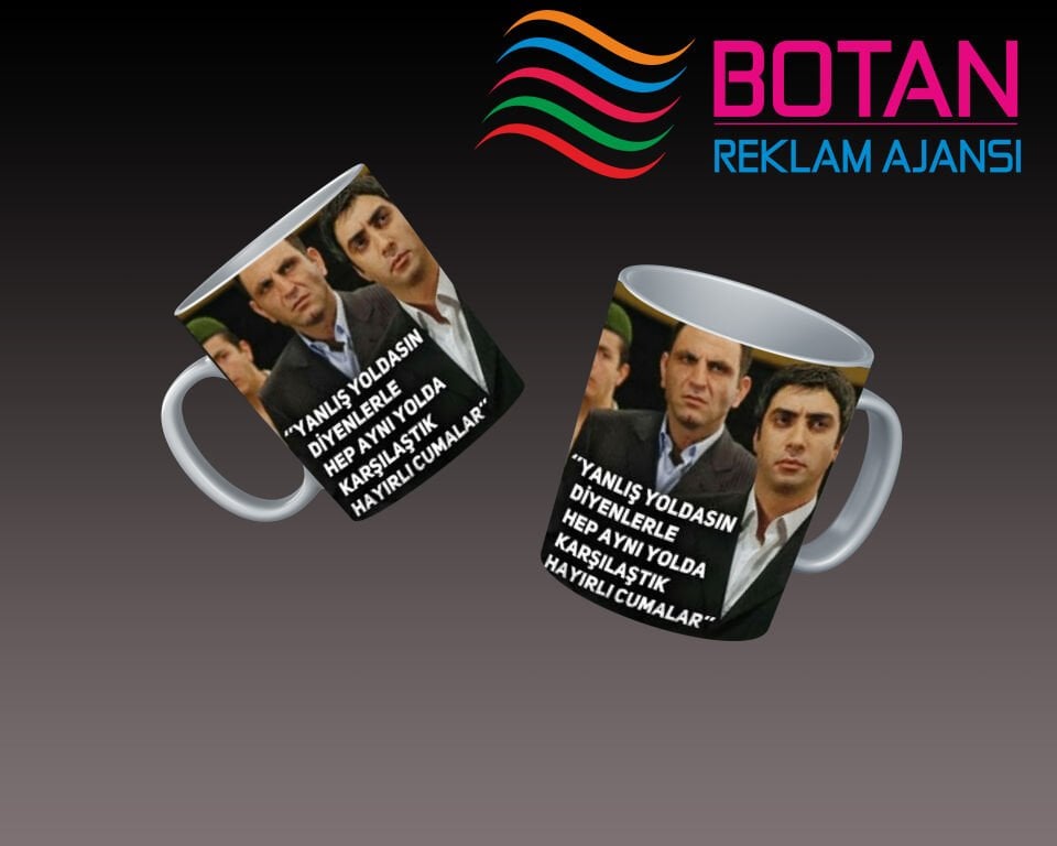 HAYIRLI CUMALAR TEMALI EĞLENCELİ KUPA BARDAK