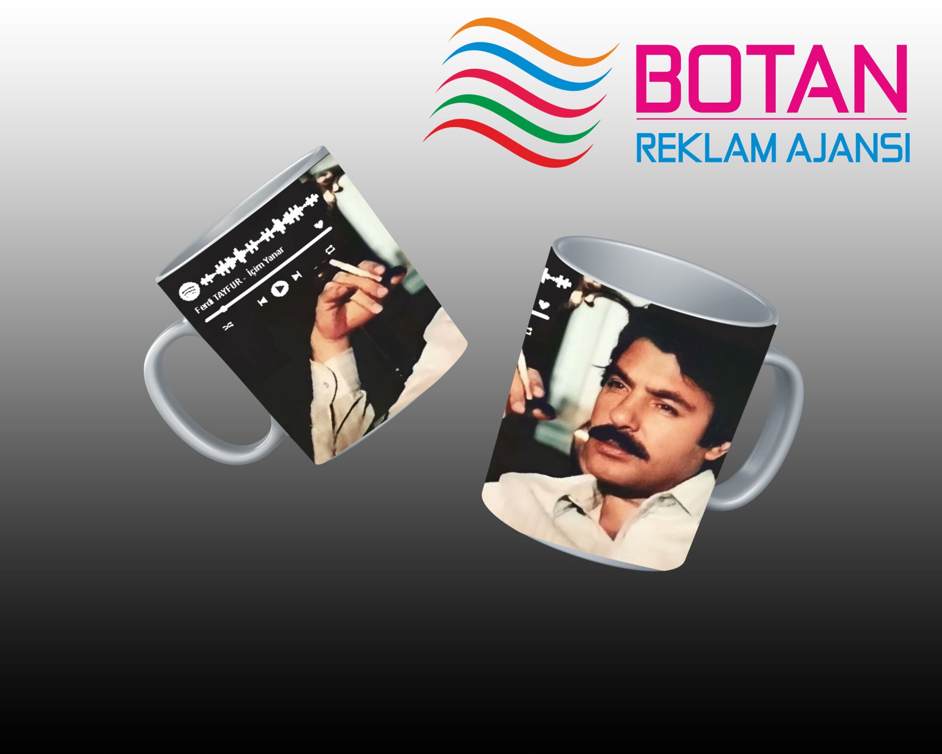 FERDİ TAYFUR GÖRSELLİ KUPA BARDAK