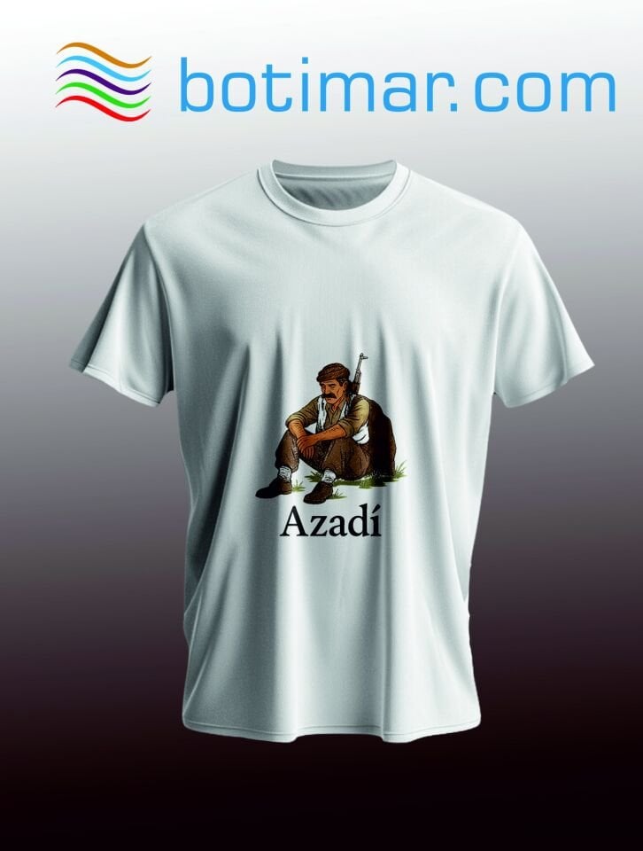 Azadi Temalı T-shırt - T-şîrta Bı Temamê Azadî