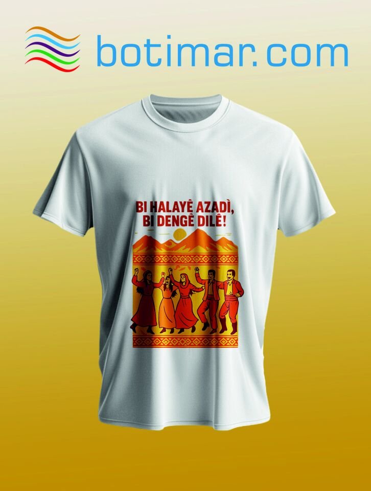 Kürtçe Tasarım T-shırt - T-shırtê Çapkırî Bı Kurdî