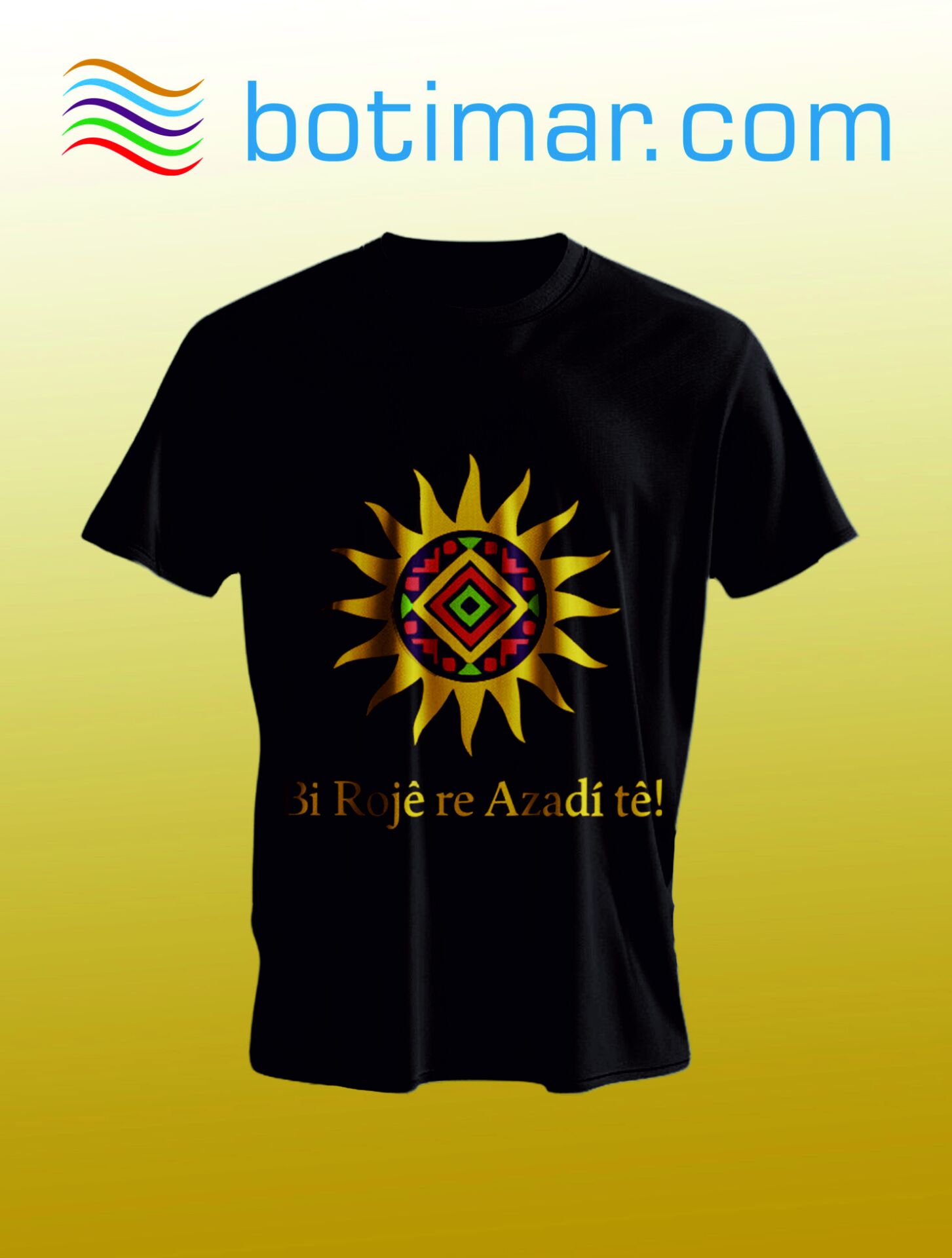 Kürtçe Tasarım T-shırt - T-shırtê Çapkırî Bı Kurdî