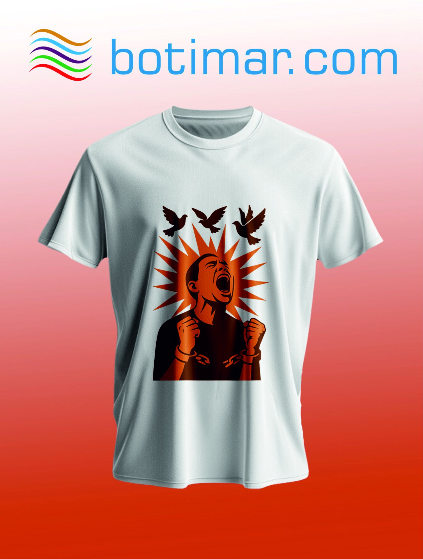 DİRENİŞ TEMALI  T-SHIRT - T-ŞÎRTA BI TEMAMÊ BERXWEDÊRÊ xl - beyaz