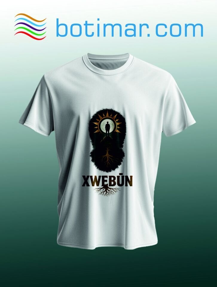 XVEBUN BASKILI KÜRTÇE T-SHIRT