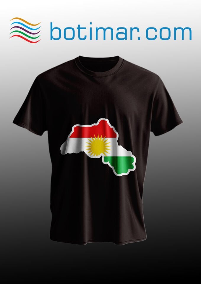 Bayrak Temalı T-shirt - T-şhirt Bi Temayê Alayê