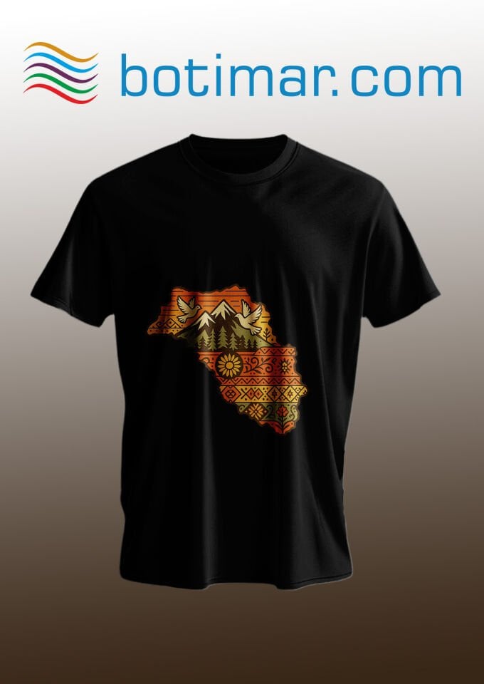 Bayrak Temalı T-shirt - T-şhirt Bi Temayê Alayê