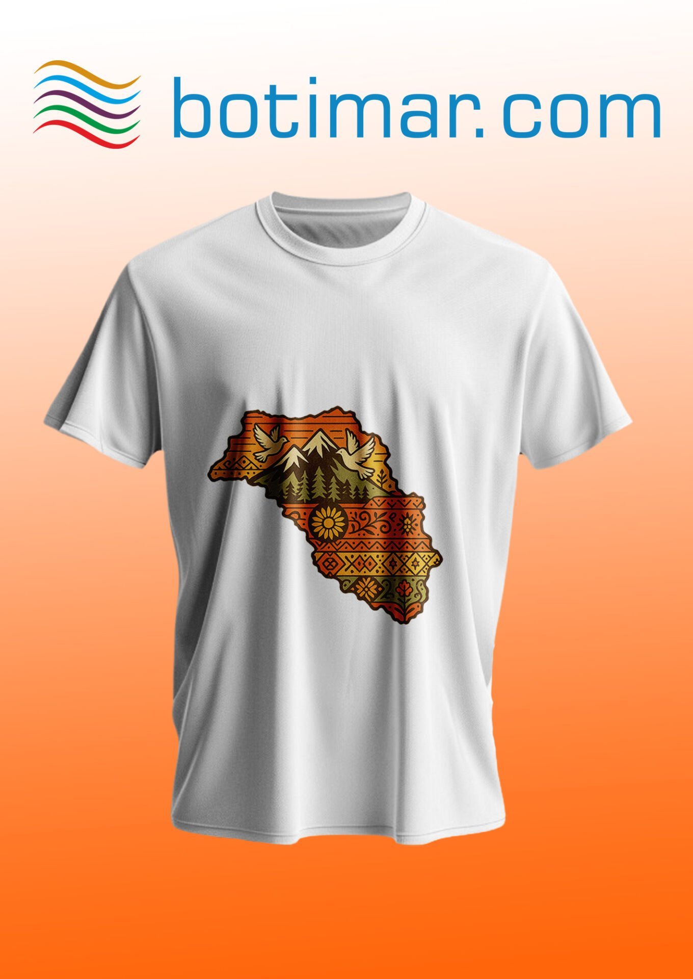 Bayrak Temalı T-shirt - T-şhirt Bi Temayê Alayê